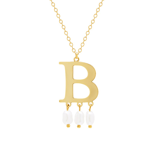 Anne Boleyn 'B' Initial Necklace