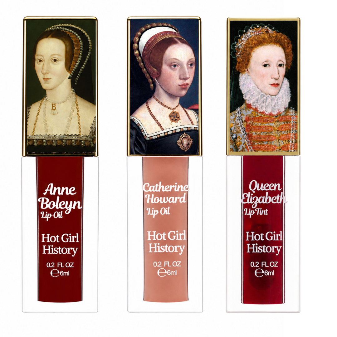Tudor Royal Lip Trio | Anne Boleyn, Catherine Howard & Elizabeth I Set 👑💋