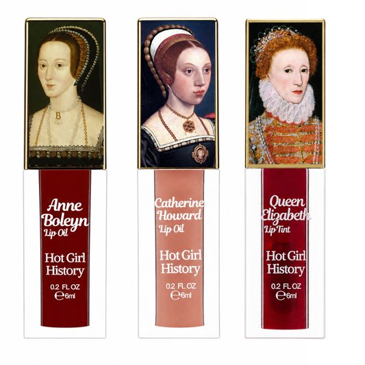 Tudor Royal Lip Trio | Anne Boleyn, Catherine Howard & Elizabeth I Set 👑💋